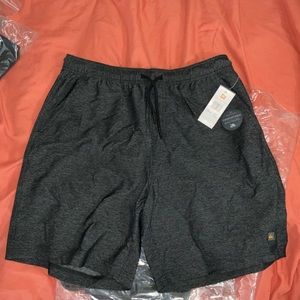 QUIKSILVER Waterman Tech Elastic Shorts Gray Men’s Size M Inseam 18” New